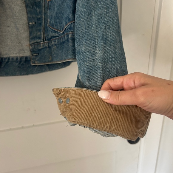 Vintage Polo Western Ralph Lauren Denim Jacket Corduroy Collar USA - Picture 6 of 12